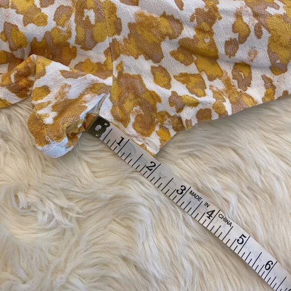 Marlowe Sirena Leopard Buttoned Romper Small - Picture 7 of 8